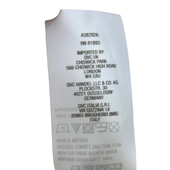 Susan Graver Woven Essentials Blouse Women’s 1X Ivory QVC Collar Long Sleeves - Picture 7 of 8